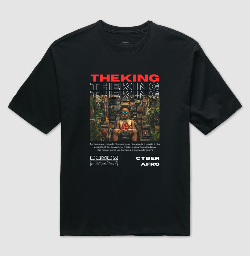 Camiseta Oversized Cyber King