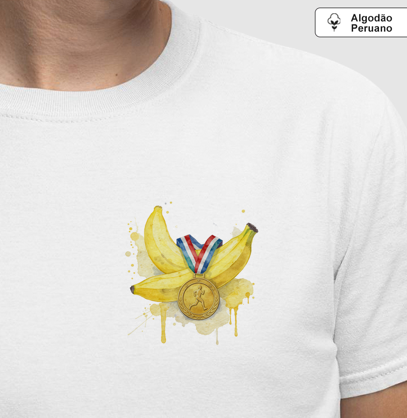 Banana e medalha - Aquarela