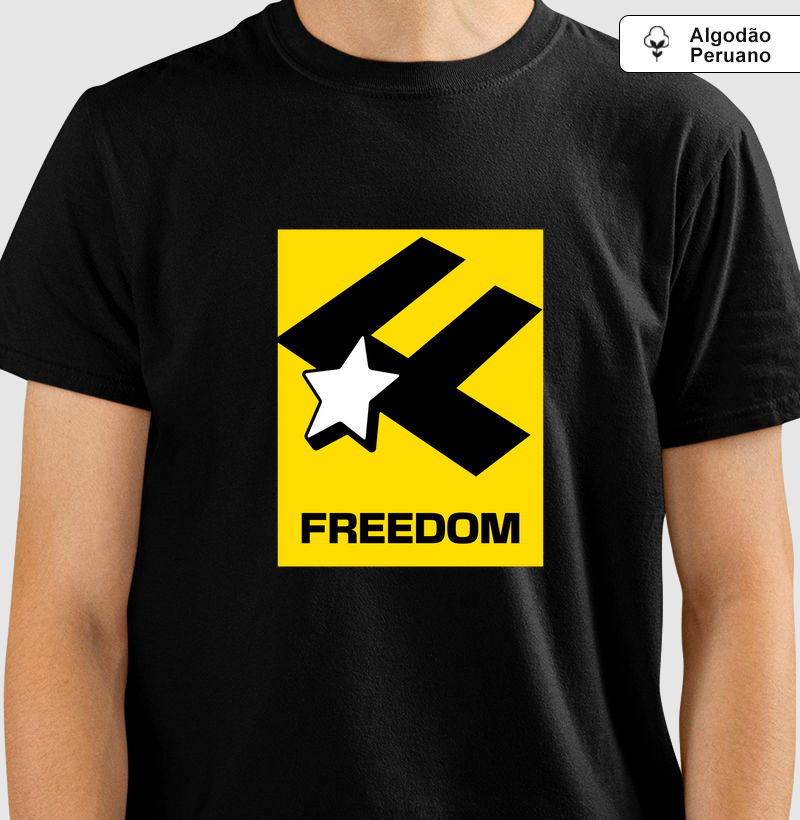 Freedom: Camiseta em Algodão Peruano - Liberdade com Estilo