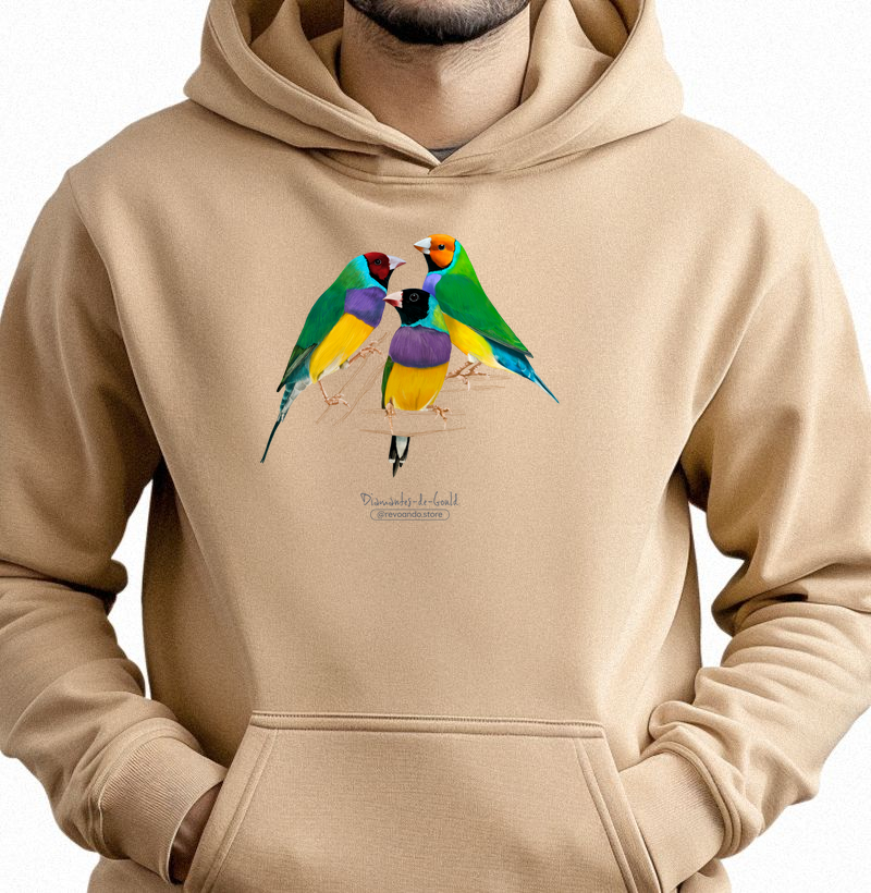 Love Friends - Diamante-de-gould - Moletom Hoodie