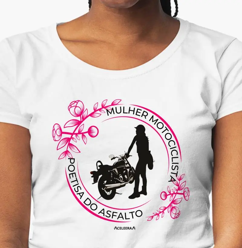 MULHER  MOTOCICLISTA, POESTISA DO ASFALTO