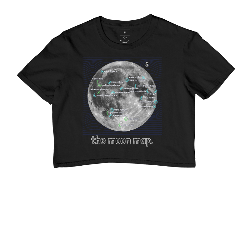 O Mapa da Lua Camiseta Supernova Estampada 