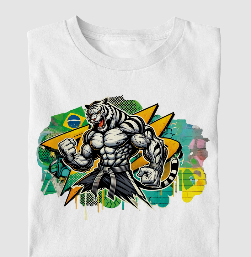 Tigre Branco Faixa Preta