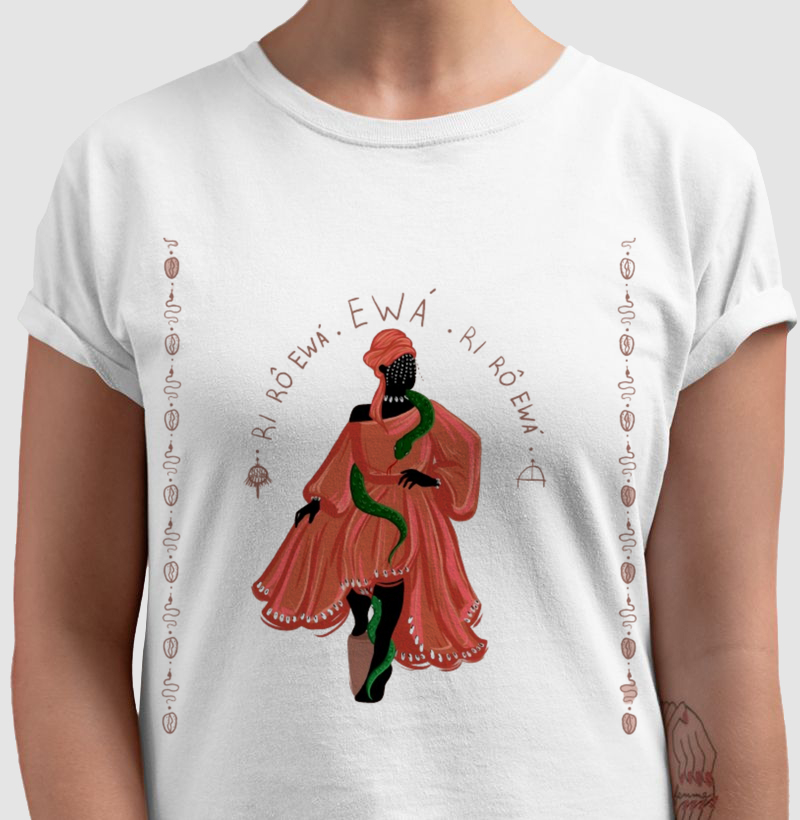 Camiseta Ri RÔ EWÀ 100% Algodão
