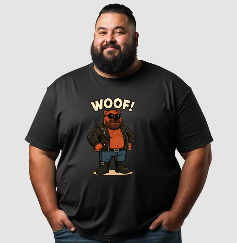 Camiseta Woof! Leather Bear