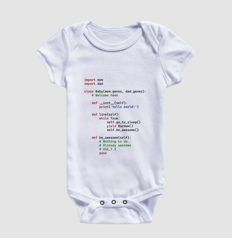 "Welcome baby em Python" T.I