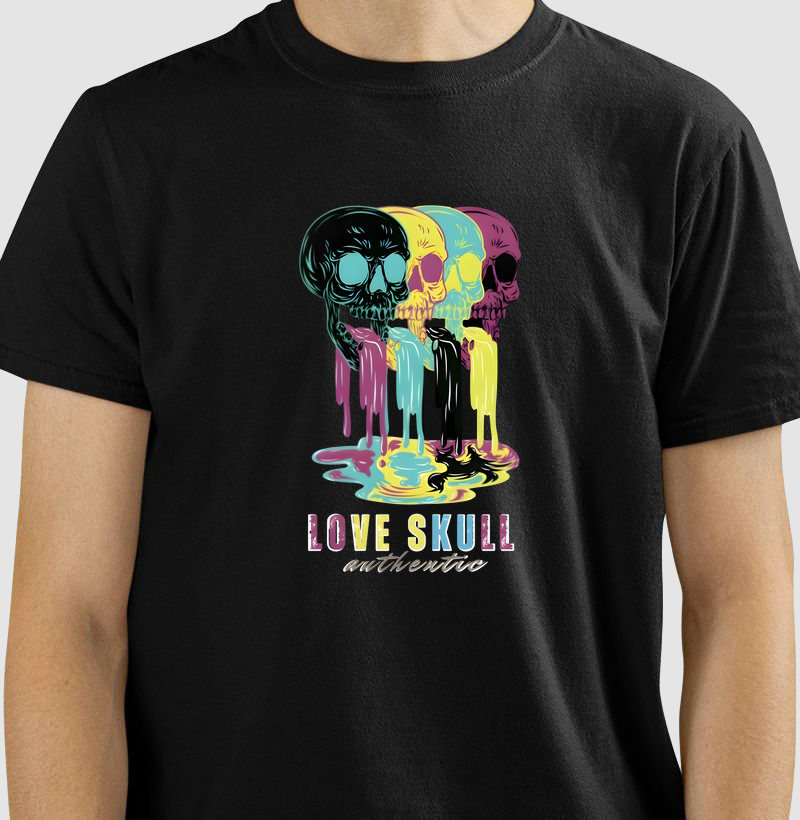 Camiseta Love Skull
