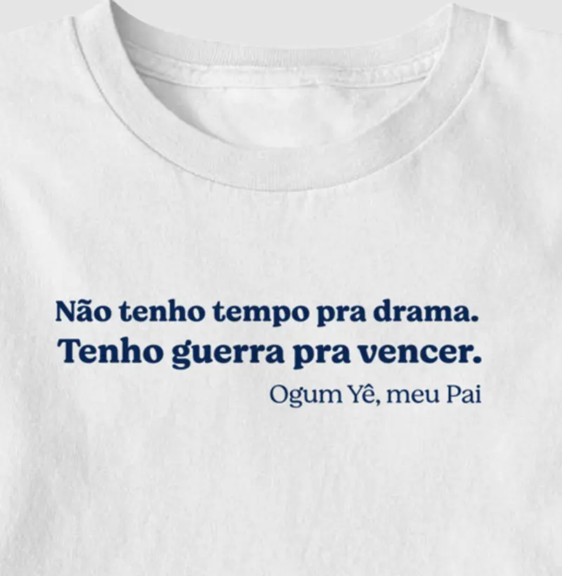 Tenho guerra pra vencer