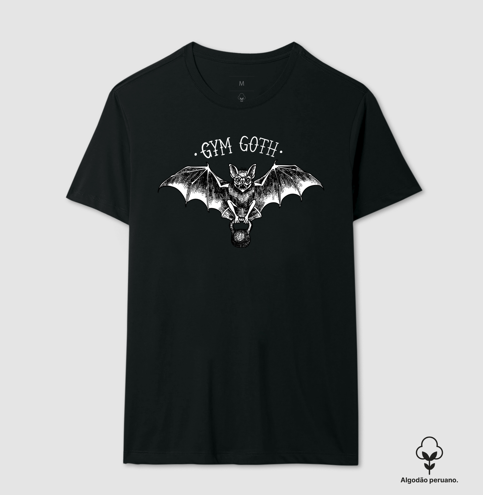 Morcego Gym Goth (Fundo Preto)