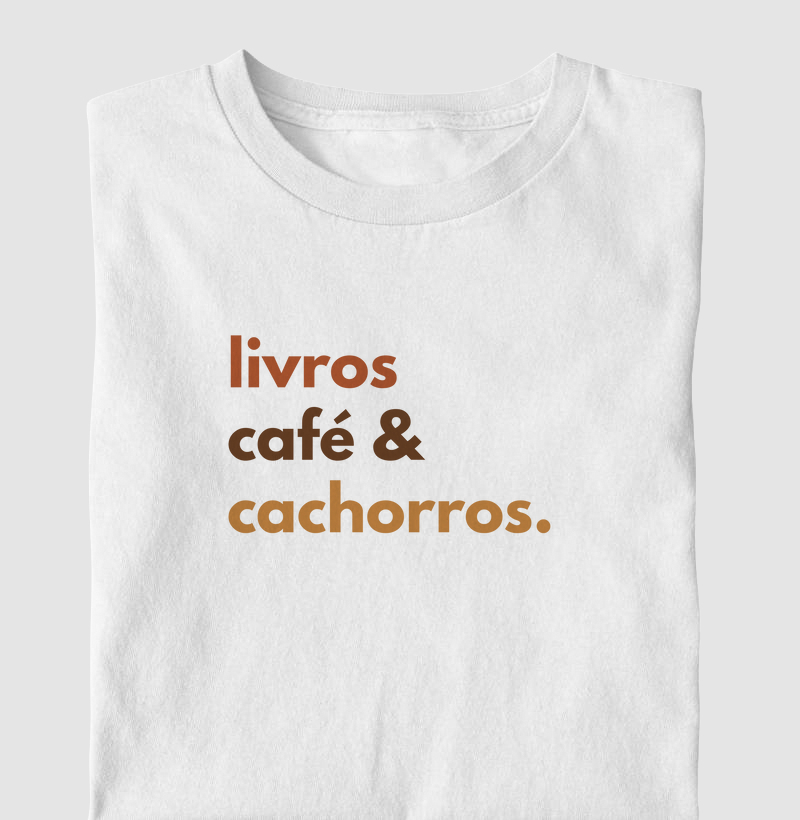 Livros, café & cachorros