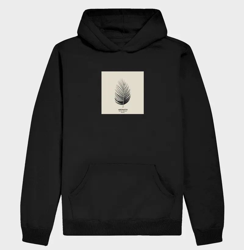 Hoodie Moletom Preto Slim