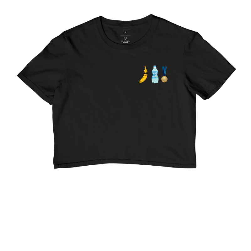 Só pela água, banana e medalha.