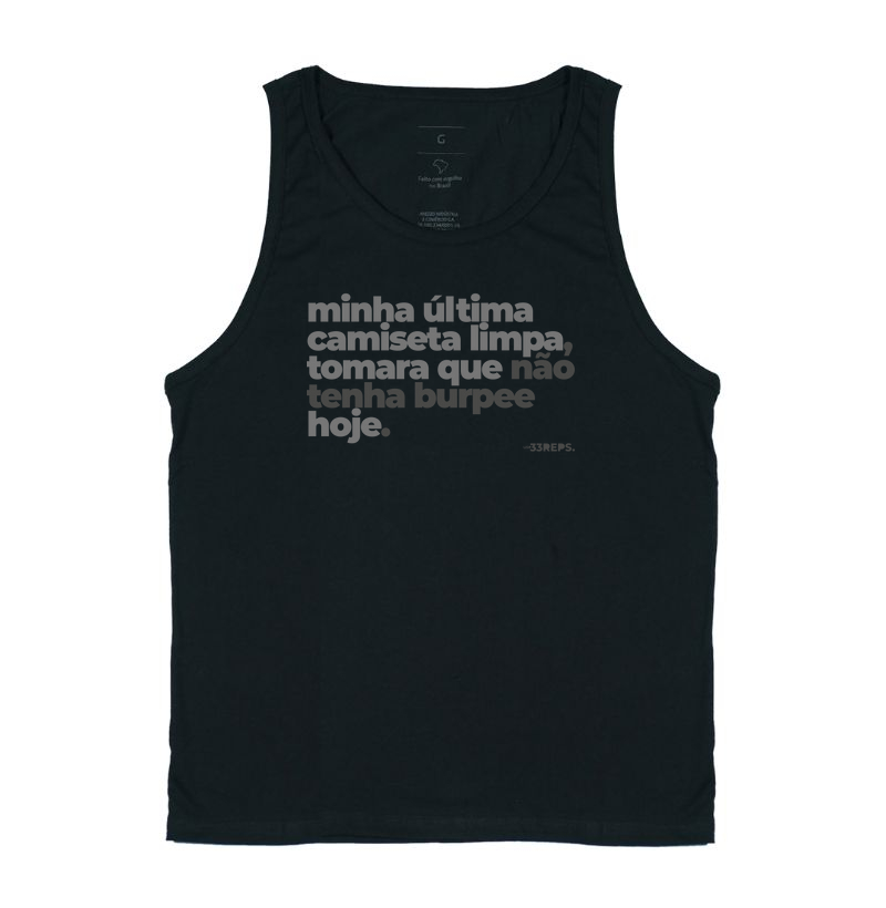 última camiseta limpa