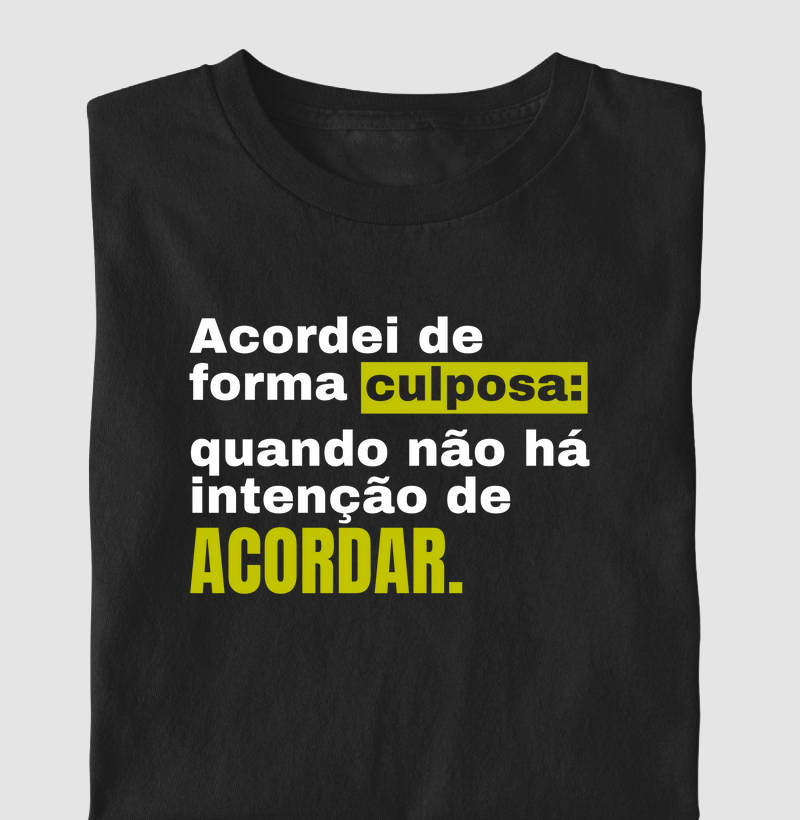 Acordei de forma culposa (ADV)