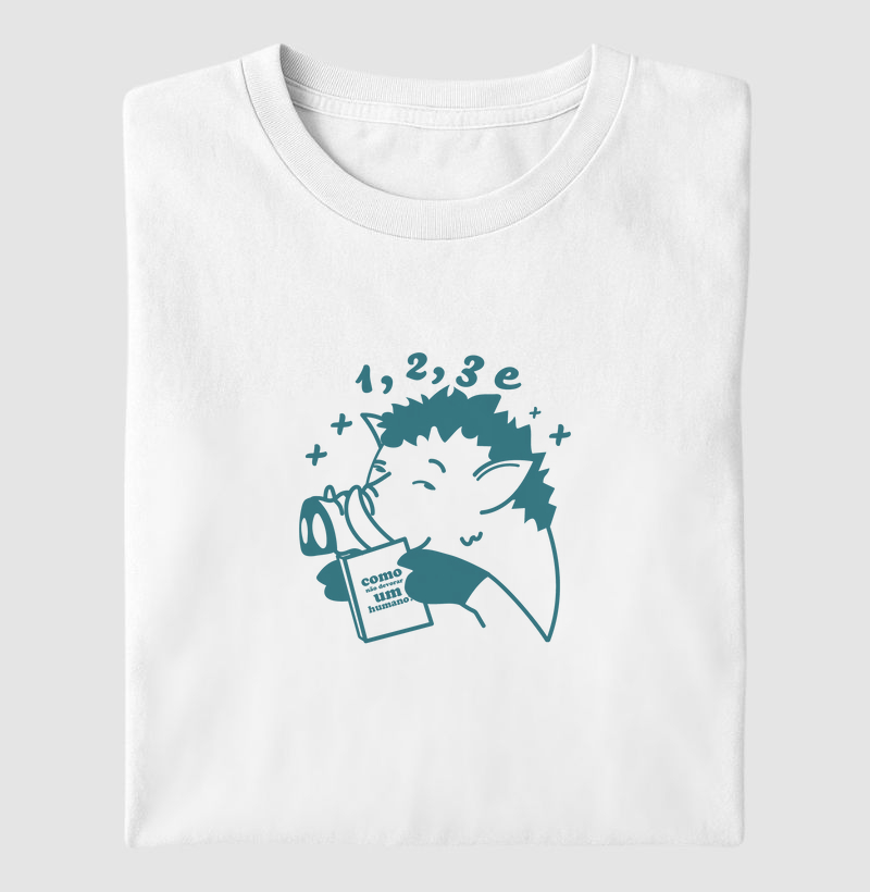 Camiseta 1, 2, 3, e Javalendo Azul