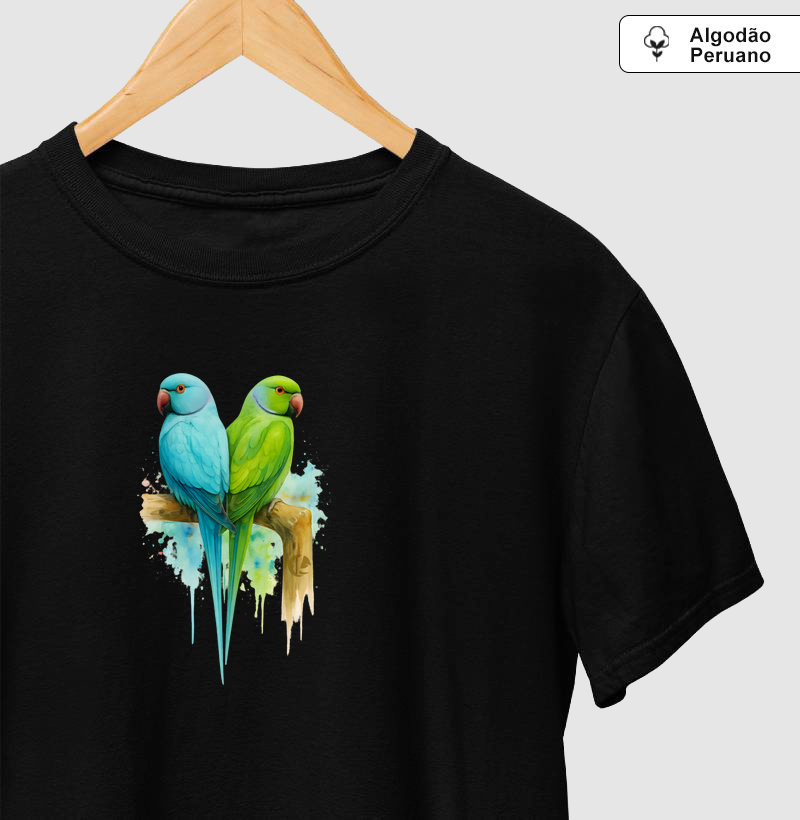 Camiseta Algodão Peruano Aquarela Ringneks