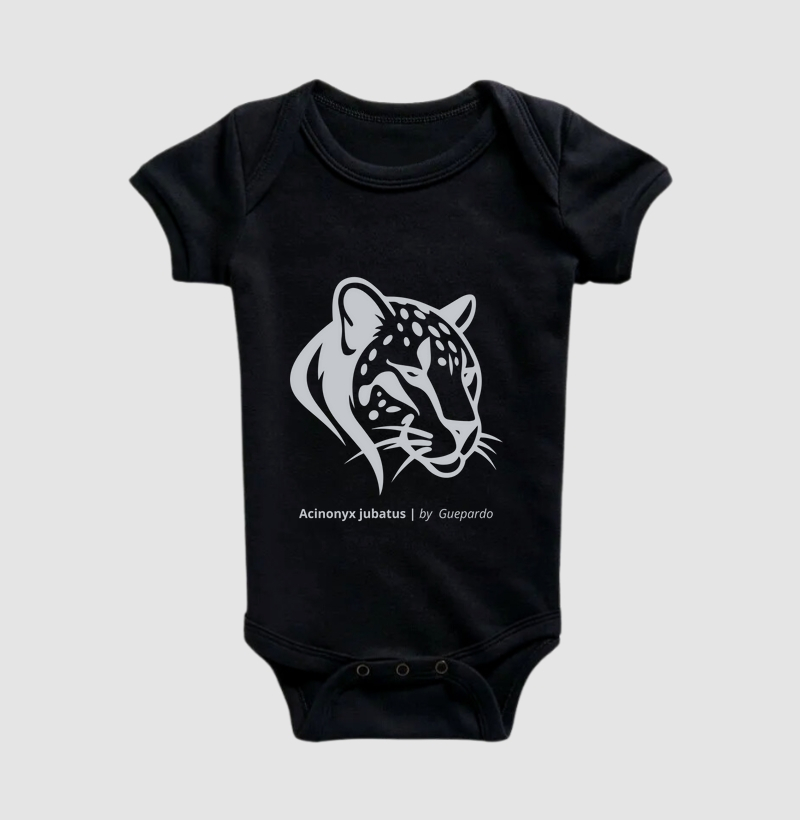 Body Infantil Animalis Veloz e Rápido 100% Algodão