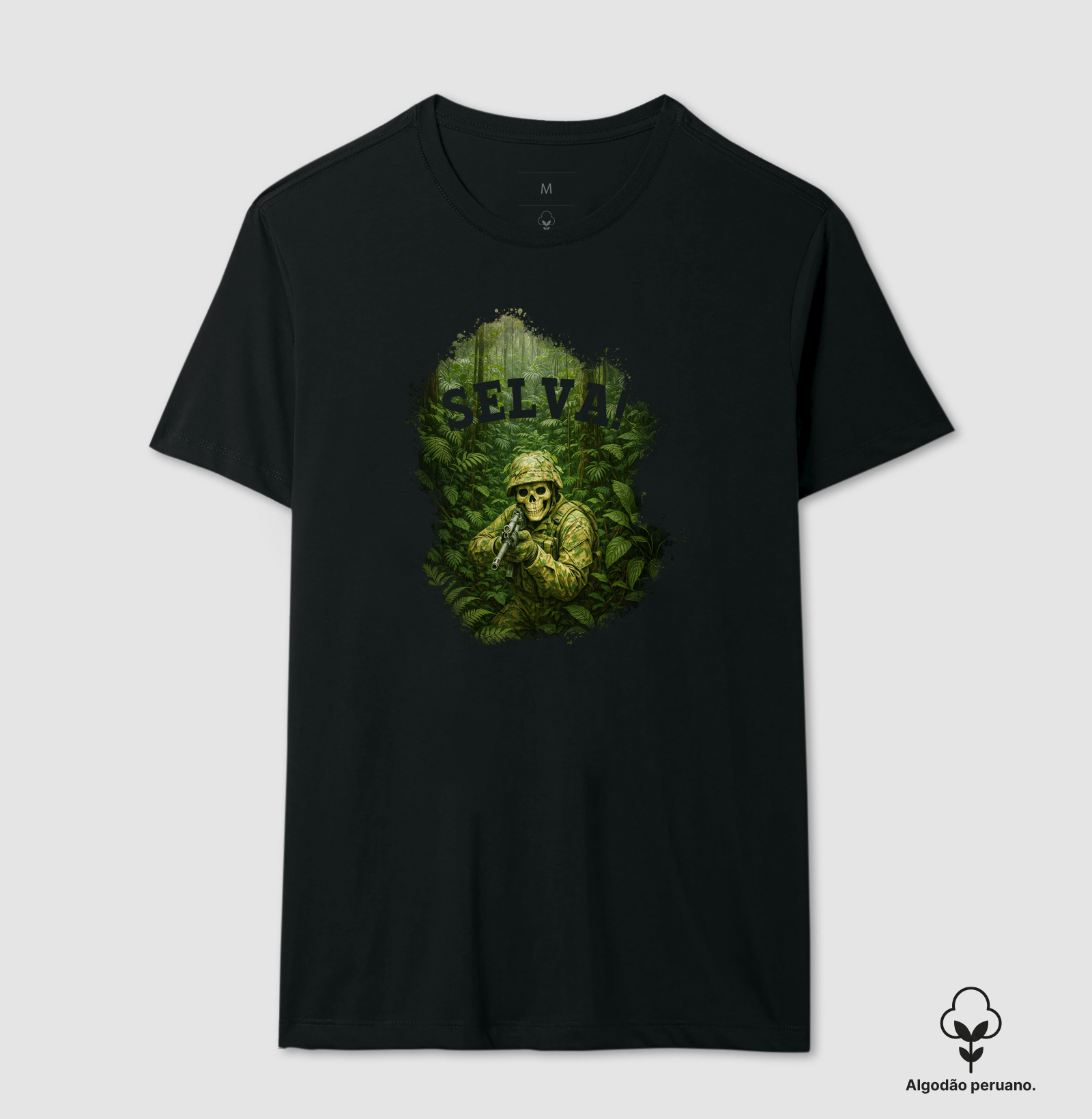 Camiseta "Selva!" Mancha - Algodão Peruano