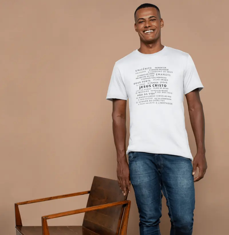 CAMISETA MASCULINA - OS NOMES DE CRISTO