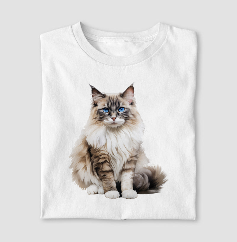 Gato Ragdoll aquarela