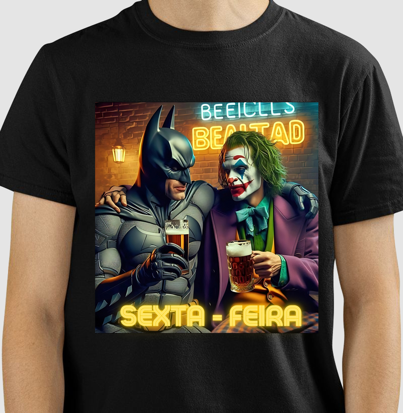Camisetas Batman e Coringa