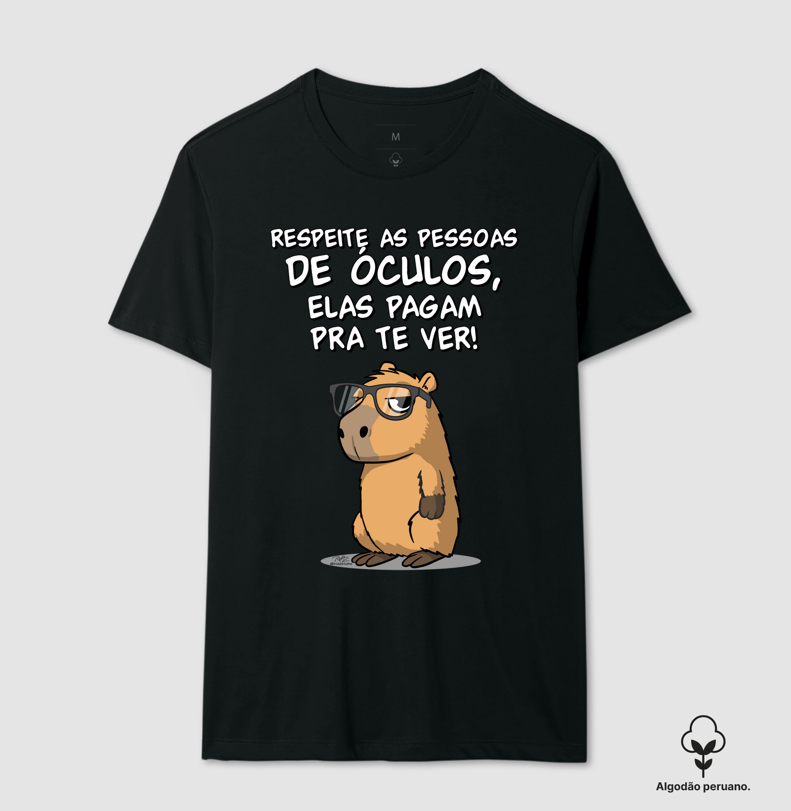 Camiseta Capivara Óculos
