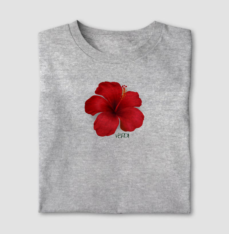 Camiseta ibisco vermelho