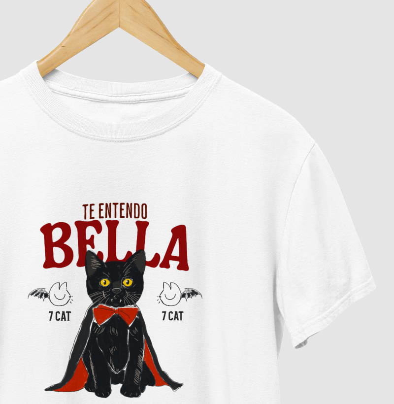 Camiseta - Gato Preto Vampirinho, também amo um vampiro