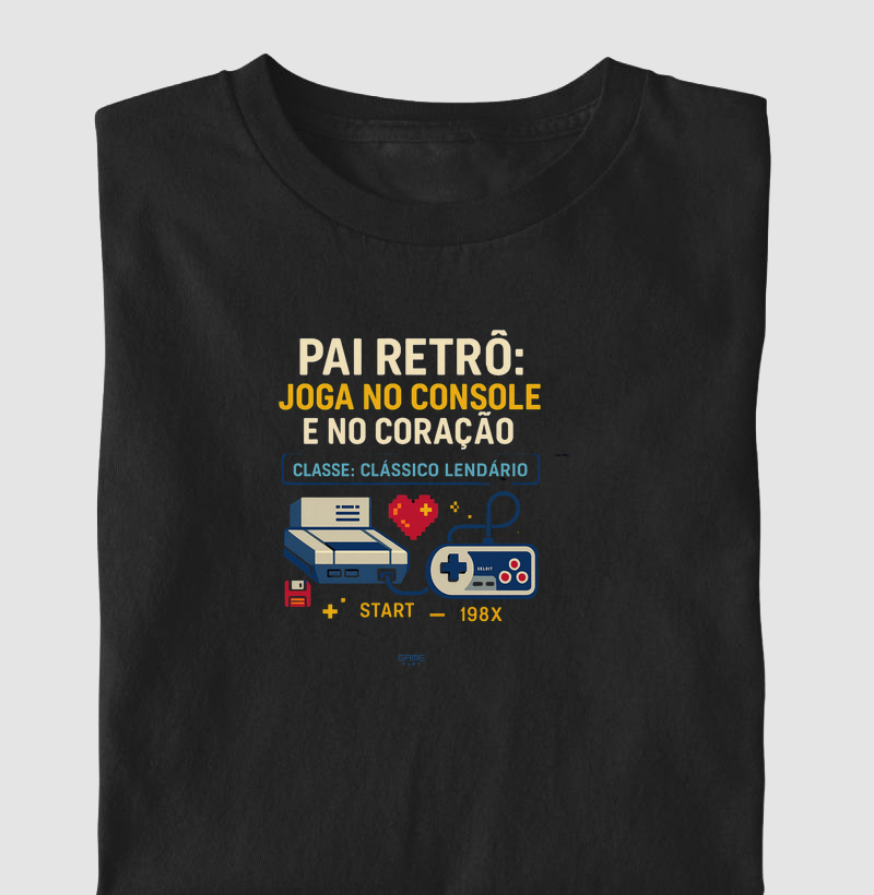 Pai Retrô Joga no Console e No Coração