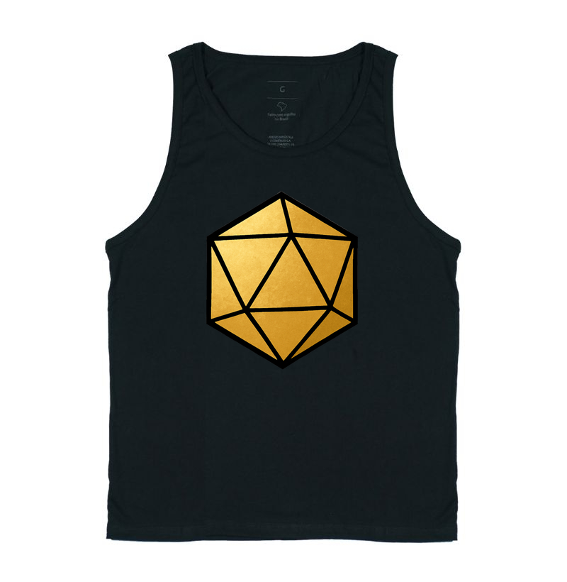 Icosaedro Dourado – Minimalismo Matemático