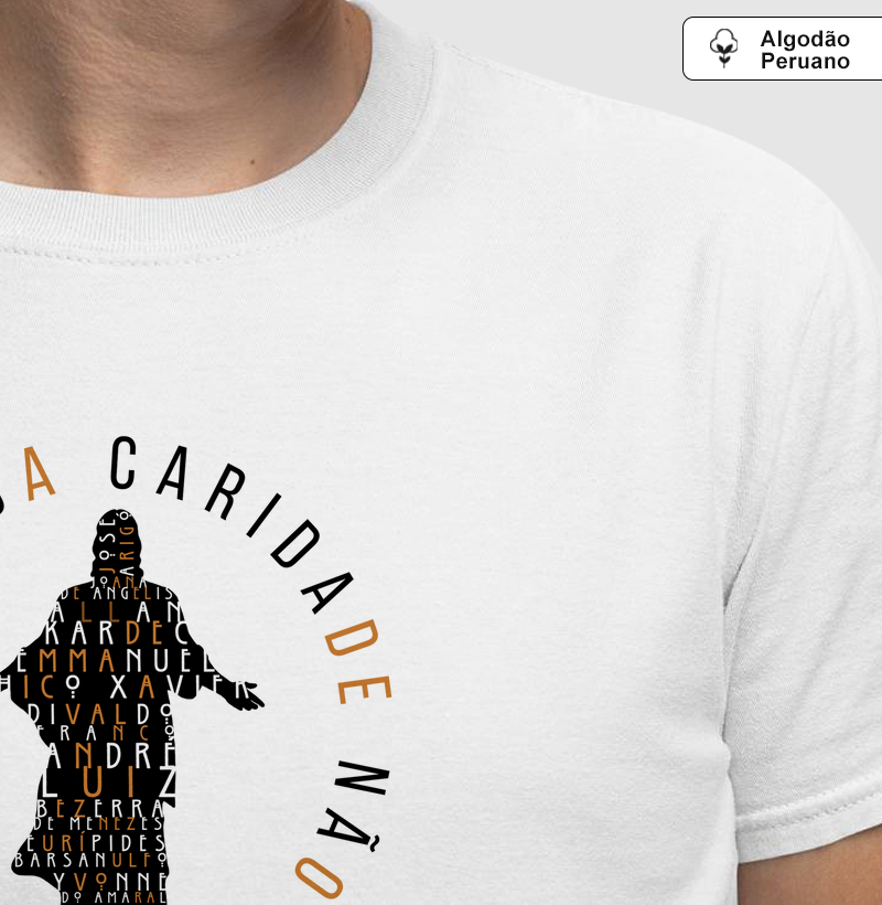 Estampa Caridade e Salvação Branco Masc.