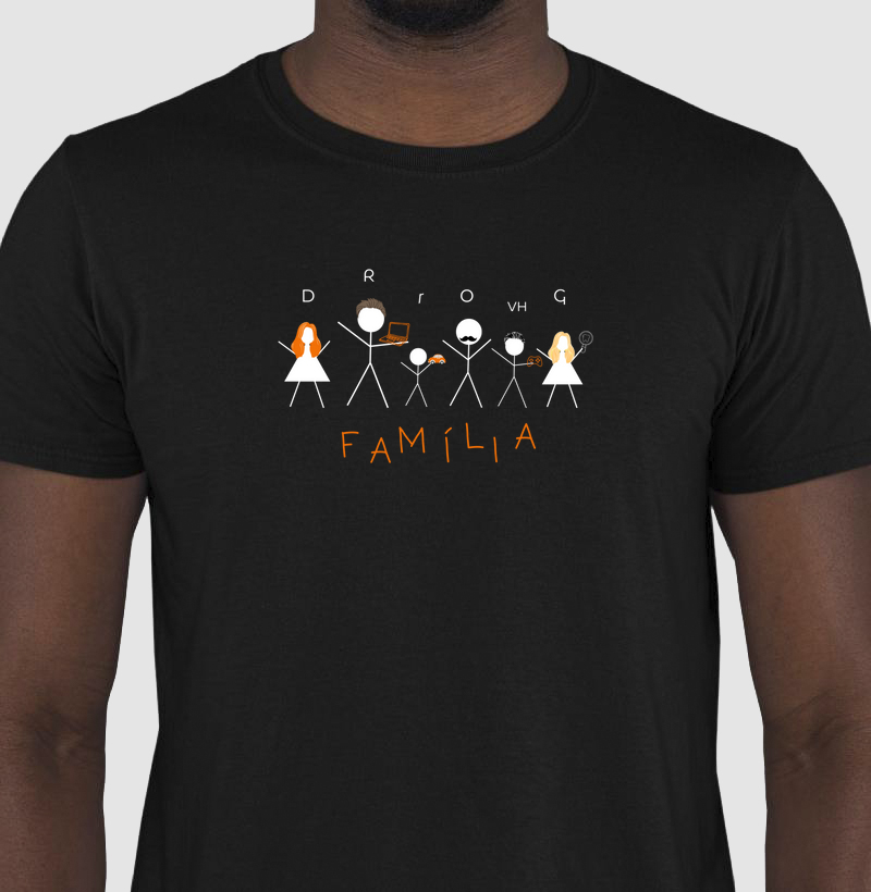 Camiseta crie a sua família | Personalize cada boneco