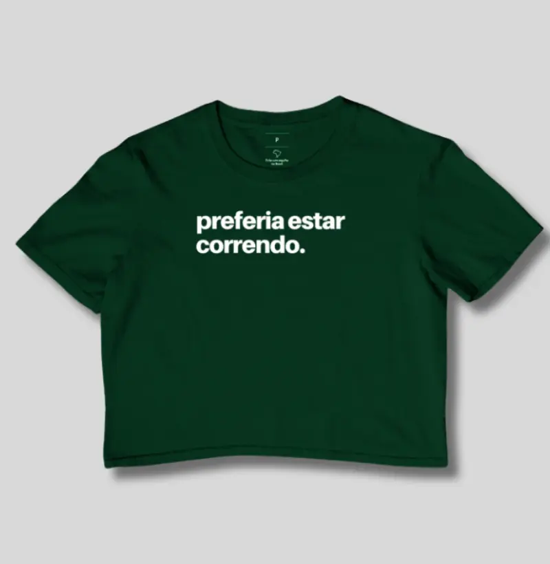 Cropped Preferia estar correndo