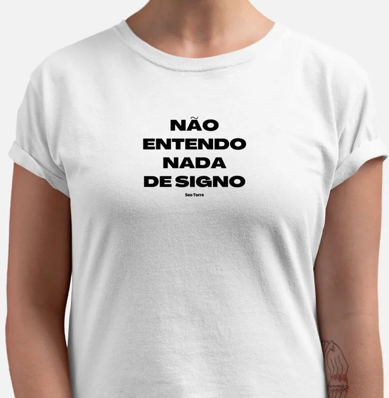 Não entendo nada de signo