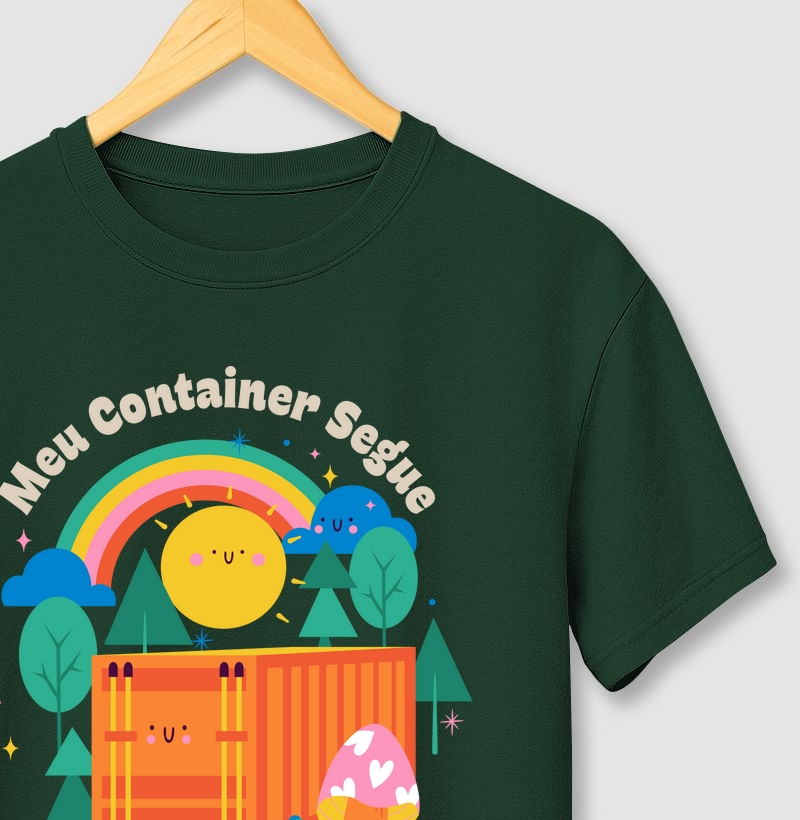 Camiseta Meu container segue seu caminho
