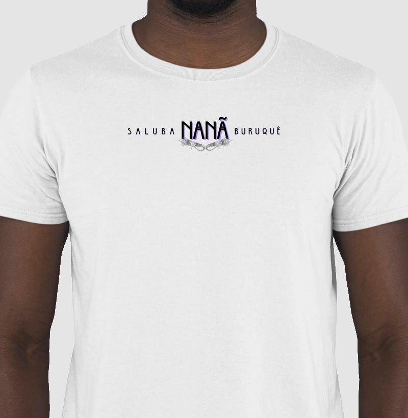 Camiseta Saluba Nanã Boruquê Sombreada Branca Masc.