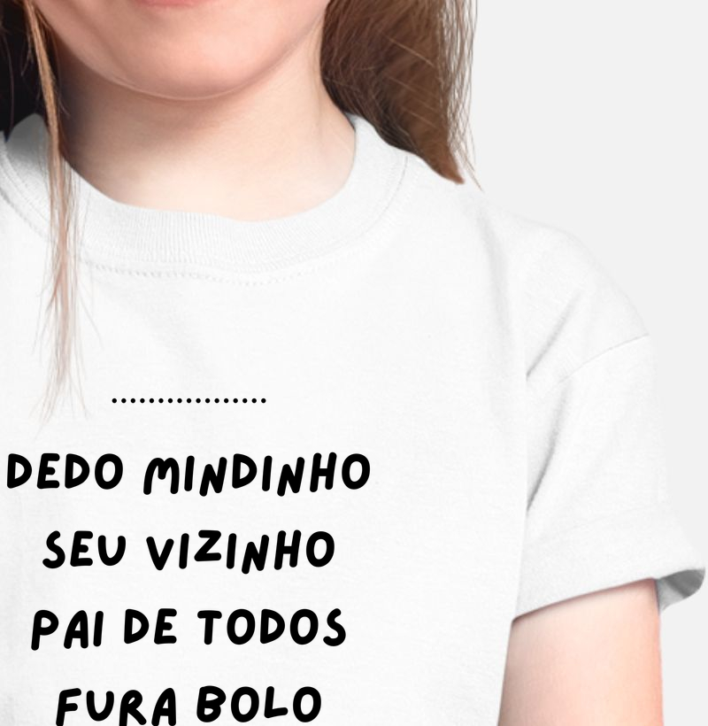 Práxis Camiseta Infantil Dedo Mindinho