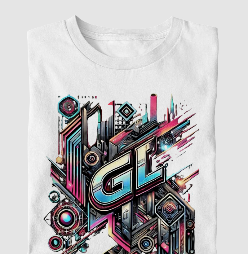 Camisa Branca Neon Street