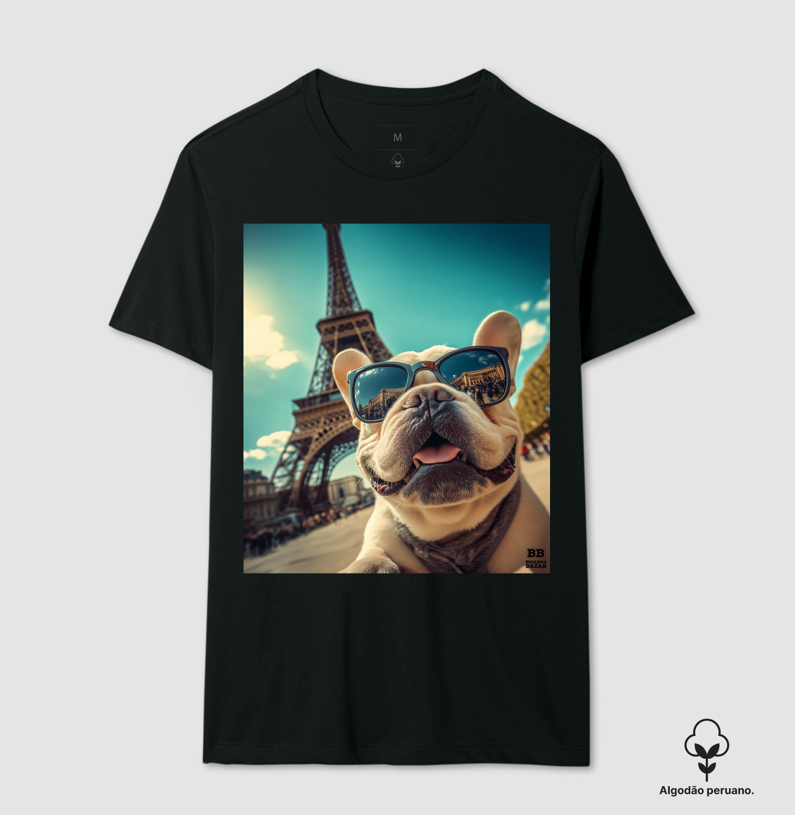 Camiseta Premium Bulldog Frances "Selfie 4"