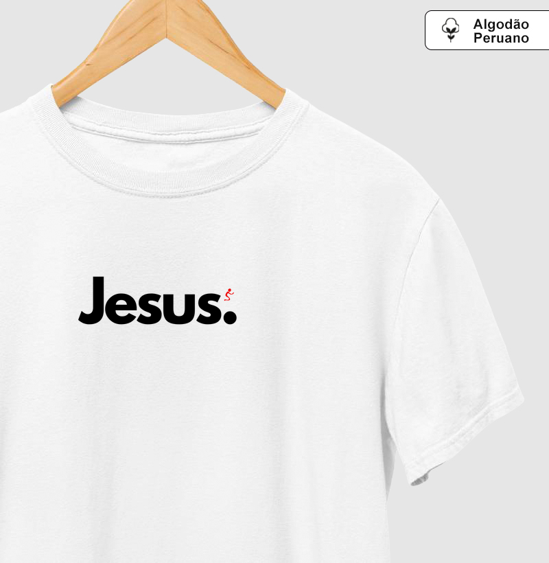Camiseta Masculina Algodão Peruano Jesus