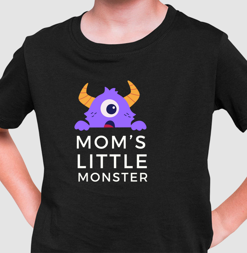 Camiseta Mom's little monster