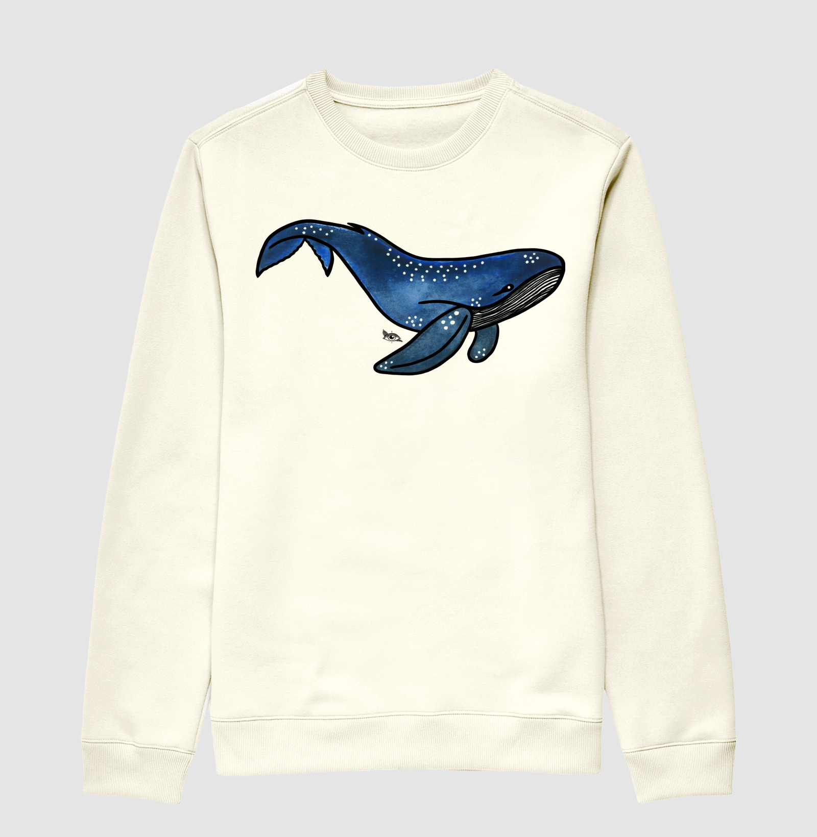 Baleia Azul Aquarela