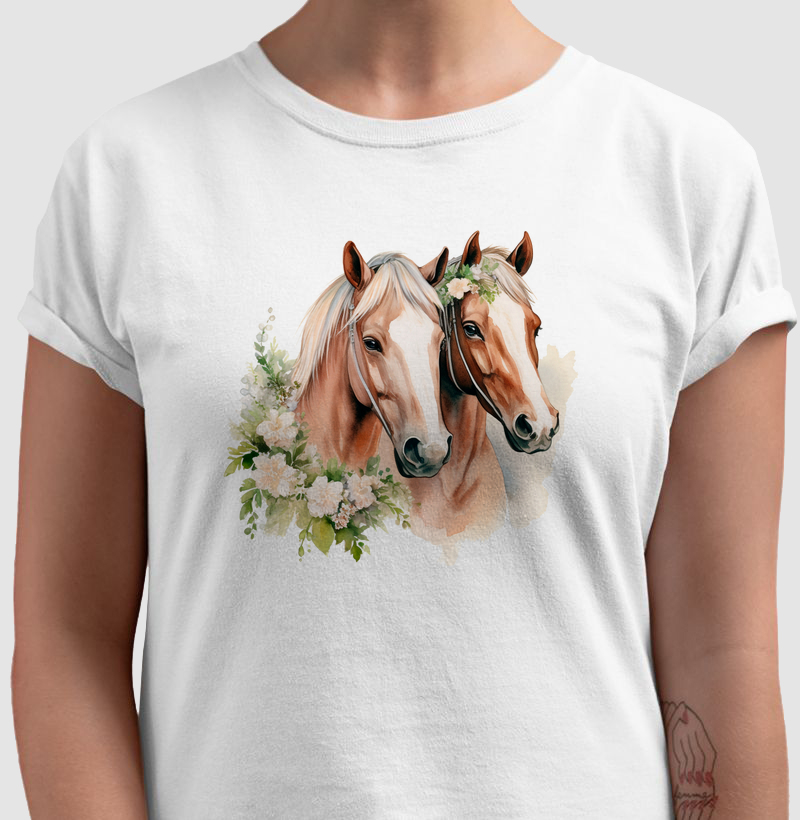 Horses and flowers
