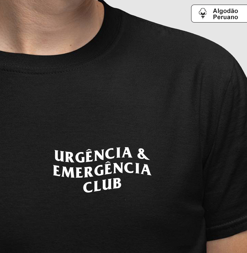 Camiseta Algodão Peruano – Urgência & Emergência Club
