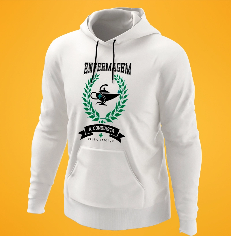 Moletom Enfermagem conquista - unissex