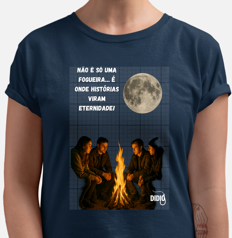 Camiseta histórias à beira da fogueira