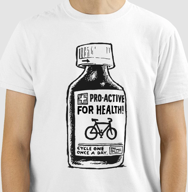 Camiseta Casual Bicycle Pro-Active