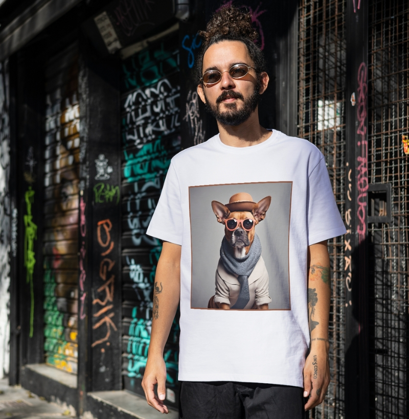 Camiseta Reserva Ink - Cachorro Boxer Estiloso