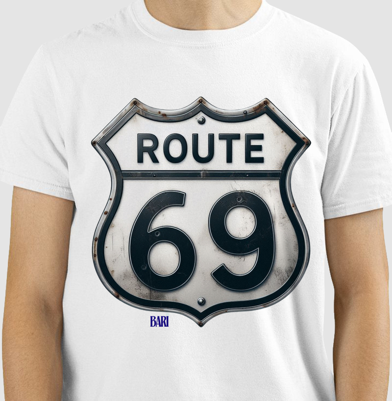 Camiseta com Estampa Route 69