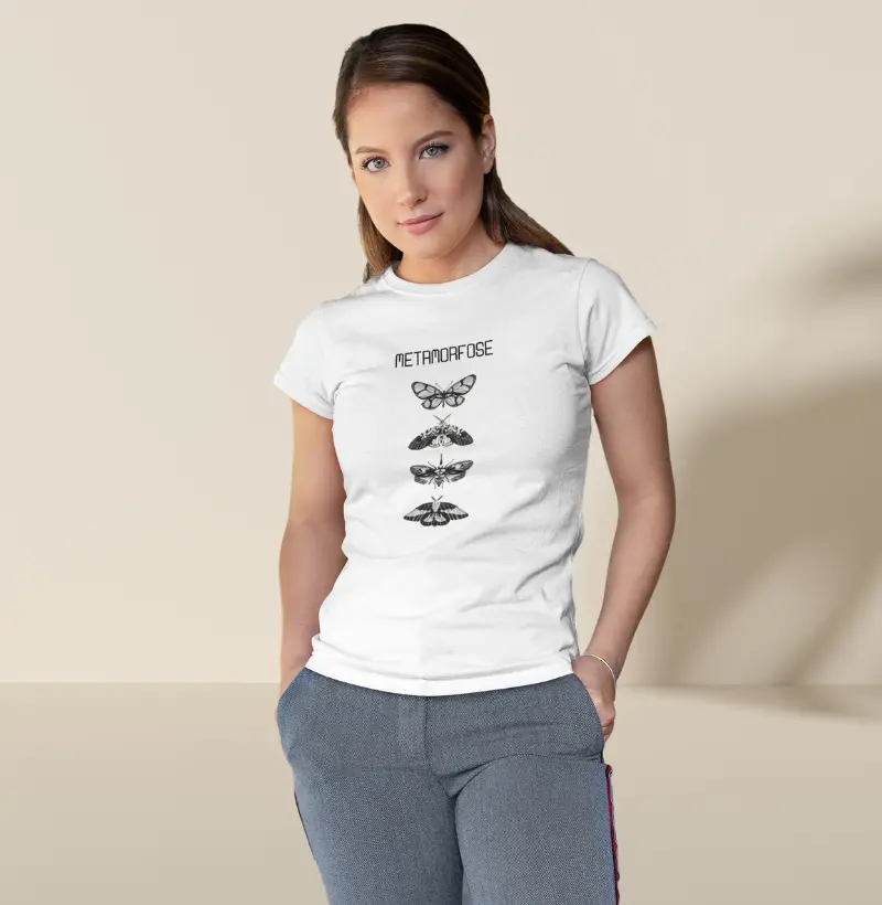 Camiseta feminina - Metamorfose